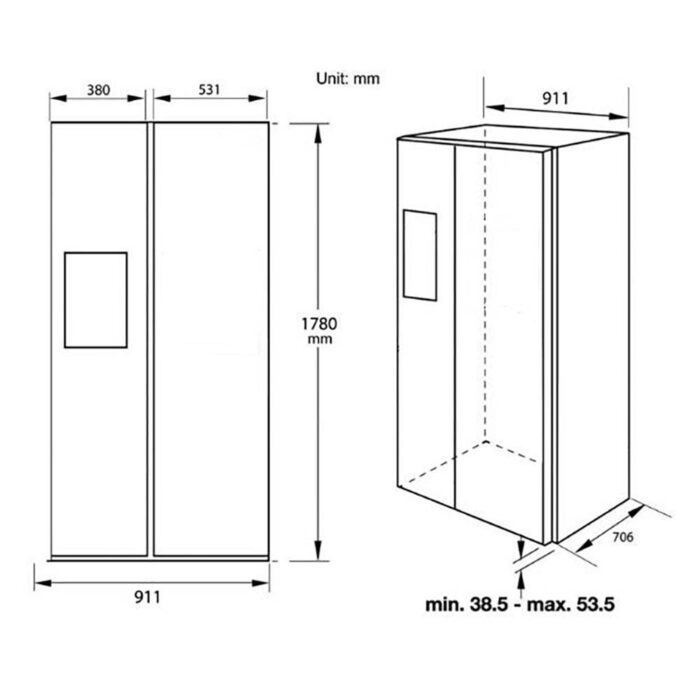 Tủ lạnh FANDI FD-SBS 606HDS (1)