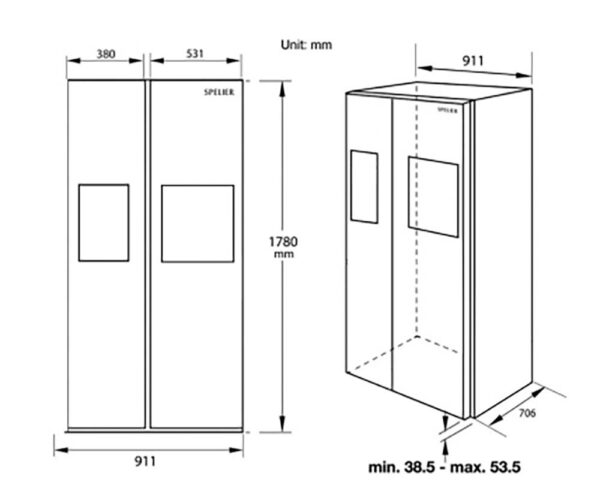 Tủ lạnh SPELIER SPO 570 IT (2)