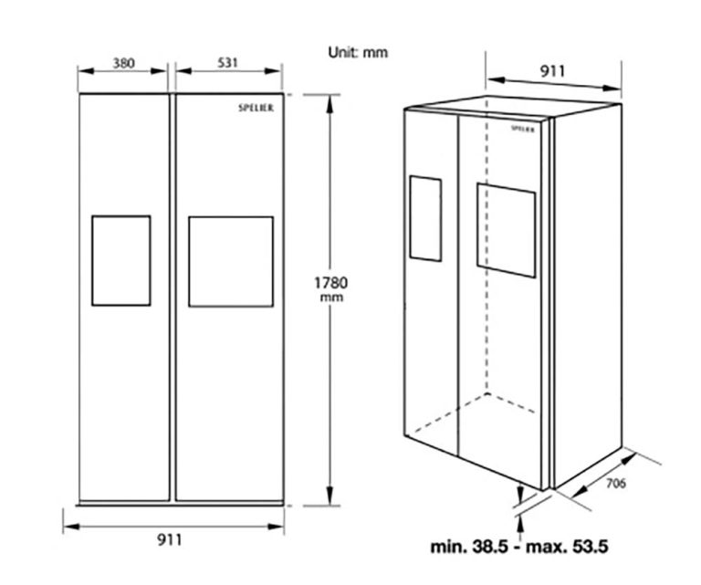 Tủ lạnh SPELIER SPO 570 IT (2)