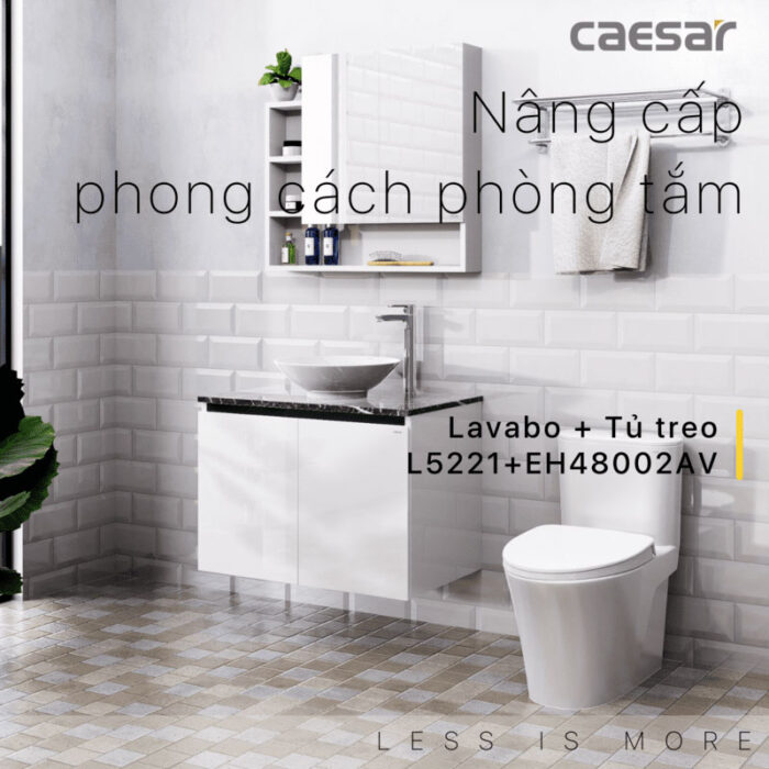 Tủ lavabo CAESAR L5221 EH48002AV - Ảnh 3