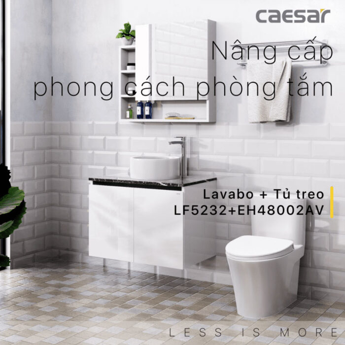 Tủ lavabo CAESAR LF5232 EH48002AV - Ảnh 2