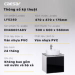 Tủ lavabo CAESAR LF5240 EH46001ADV - Ảnh 4