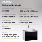 Tủ lavabo CAESAR LF5240 EH48001ADV - Ảnh 4