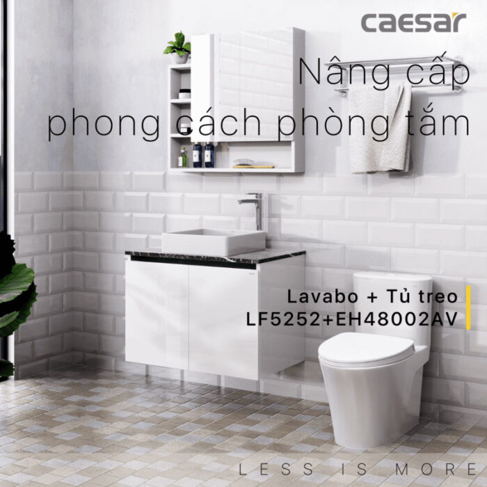 Tủ lavabo CAESAR LF5252 EH48002AV - Ảnh 2