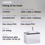 Tủ lavabo CAESAR LF5252 EH48002AV - Ảnh 3