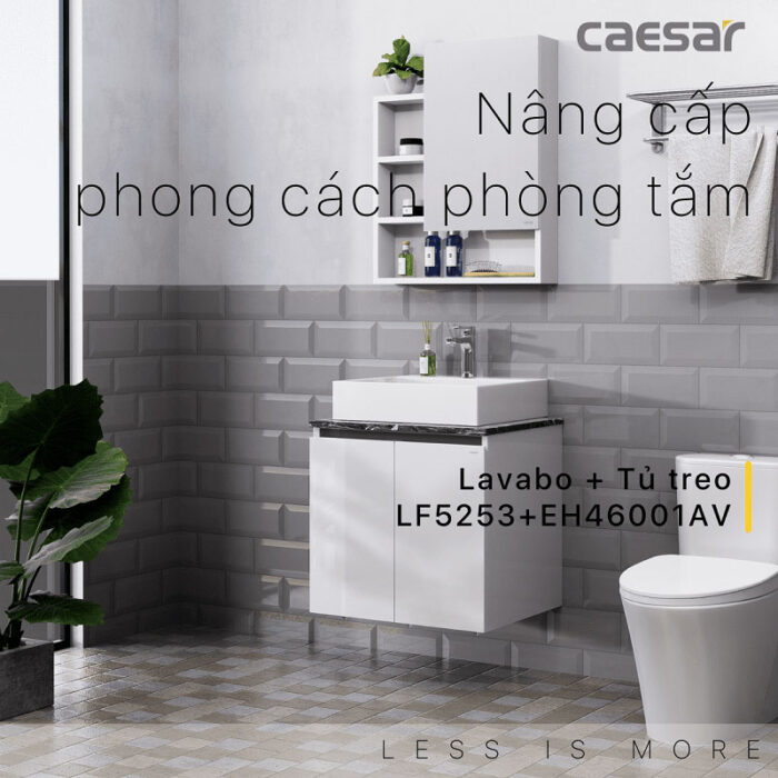 Tủ lavabo CAESAR LF5253 EH46001AV - Ảnh 3