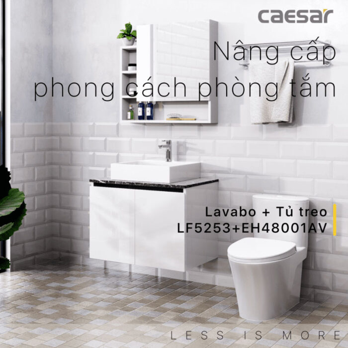 Tủ lavabo CAESAR LF5253 EH48001AV - Ảnh 3