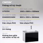 Tủ lavabo CAESAR LF5254 EH48002ADV - Ảnh 4