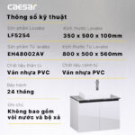 Tủ lavabo CAESAR LF5254 EH48002AV - Ảnh 4