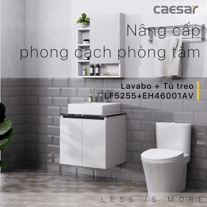 Tủ lavabo CAESAR LF5255 EH46001AV - Ảnh 3