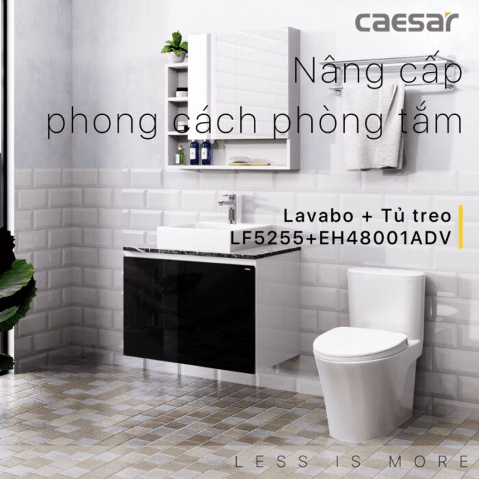 Tủ lavabo CAESAR LF5255 EH48001ADV - Ảnh 3