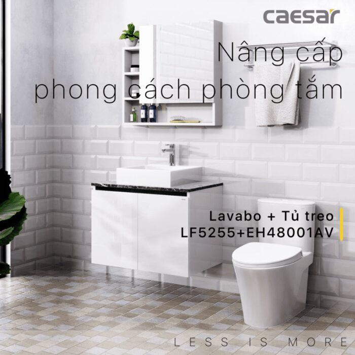 Tủ lavabo CAESAR LF5255 EH48001AV - Ảnh 4