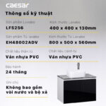 Tủ lavabo CAESAR LF5256 EH48002ADV - Ảnh 4