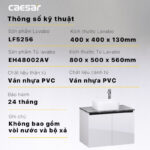 Tủ lavabo CAESAR LF5256 EH48002AV - Ảnh 4