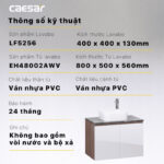 Tủ lavabo CAESAR LF5256 EH48002AWV - Ảnh 4