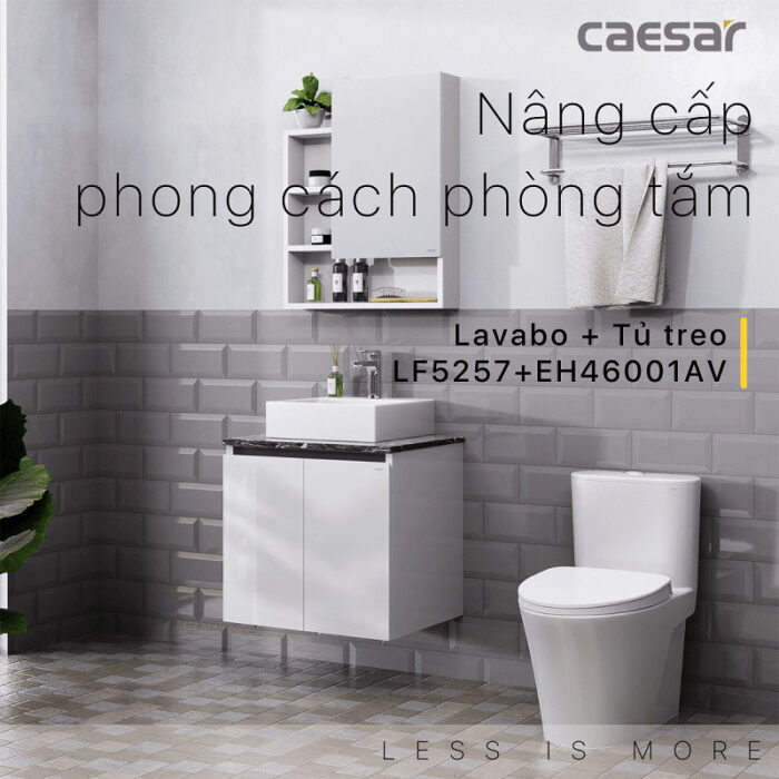 Tủ lavabo CAESAR LF5257 EH46001AV - Ảnh 3