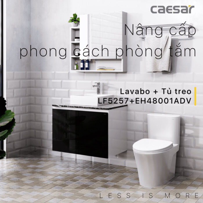 Tủ lavabo CAESAR LF5257 EH48001ADV - Ảnh 3