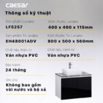 Tủ lavabo CAESAR LF5257 EH48001ADV - Ảnh 4