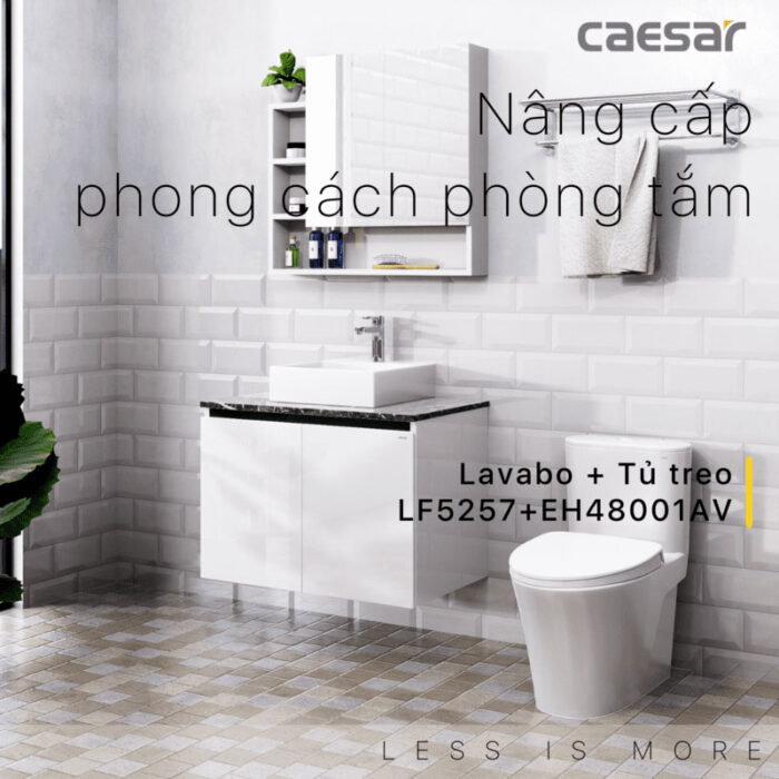 Tủ lavabo CAESAR LF5257 EH48001AV - Ảnh 3
