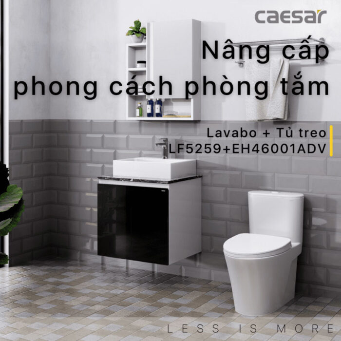 Tủ lavabo CAESAR LF5259 EH46001ADV - Ảnh 3