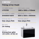 Tủ lavabo CAESAR LF5259 EH48001ADV - Ảnh 4