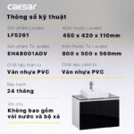 Tủ lavabo CAESAR LF5261 EH48001ADV - Ảnh 4