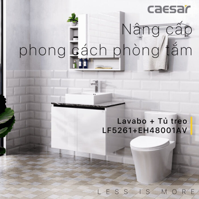 Tủ lavabo CAESAR LF5261 EH48001AV - Ảnh 3