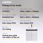 Tủ lavabo CAESAR LF5263 EH46001AV - Ảnh 5