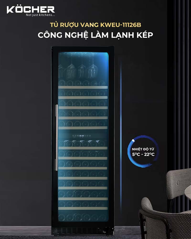 Tủ rượu KOCHER KWEU-11126B (1)