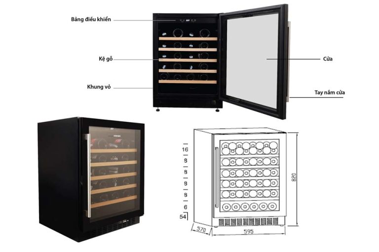 Tủ rượu KOCHER KWEU-1156B (1)