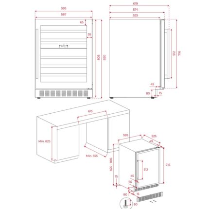 Tủ rượu TEKA RVU 20046 GBK