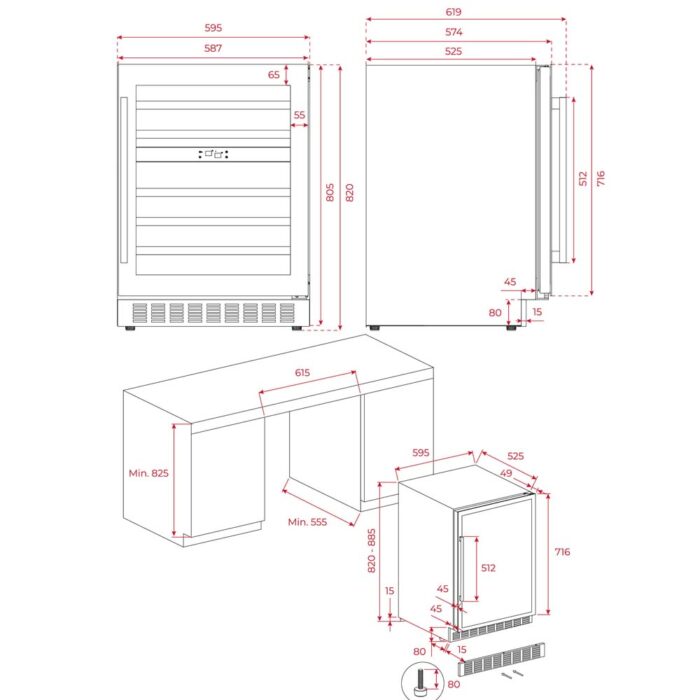 Tủ rượu TEKA RVU 20046 GBK