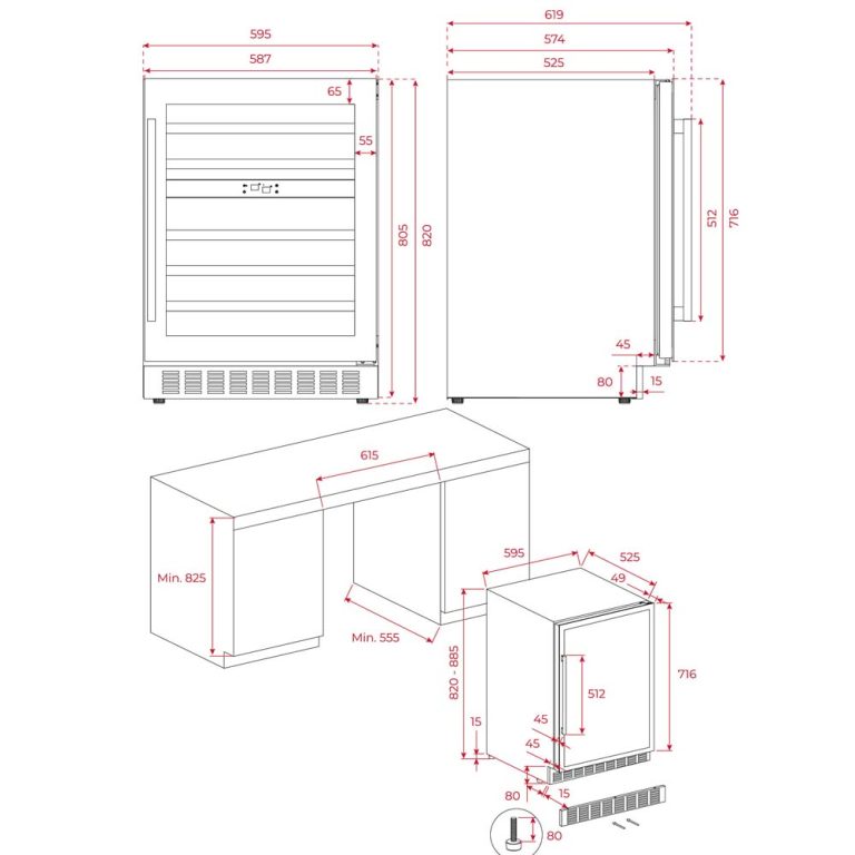 Tủ rượu TEKA RVU 20046 GBK