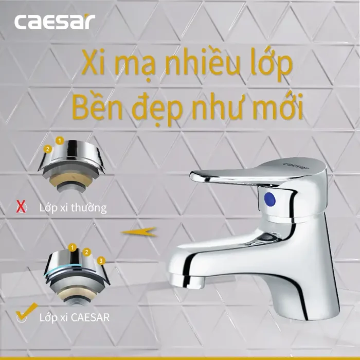 Vòi lavabo CAESAR B111C nước lạnh