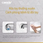 Vòi lavabo CAESAR B330CU nóng lạnh - Ảnh 8