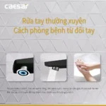 Vòi lavabo CAESAR B390CBU nóng lạnh - Ảnh 7