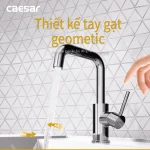 Vòi lavabo CAESAR B520CU cổ cao nóng lạnh - Ảnh 6