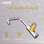 Vòi lavabo CAESAR B520CU cổ cao nóng lạnh - Ảnh 5