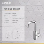Vòi lavabo CAESAR B520CU cổ cao nóng lạnh - Ảnh 4