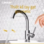 Vòi lavabo CAESAR B530CU cổ cao nóng lạnh - Ảnh 6