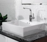 Vòi lavabo CAESAR B750CU cổ cao nóng lạnh - Ảnh 3