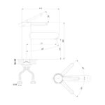 Vòi lavabo D&K DK1502101 nóng lạnh