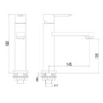 Vòi lavabo D&K DK1962101 nước lạnh