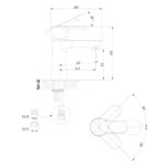 Vòi lavabo D&K DK901021 nóng lạnh - Ảnh 2