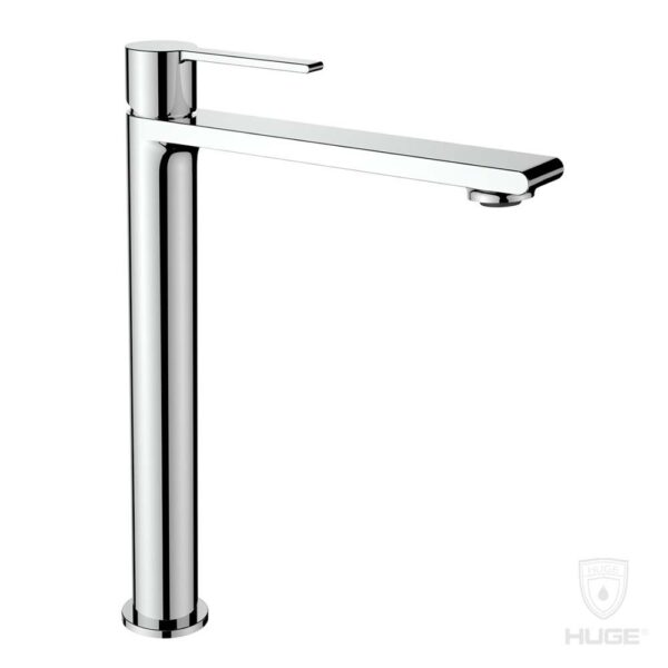 Vòi lavabo HUGE H-8600A cổ cao nóng lạnh