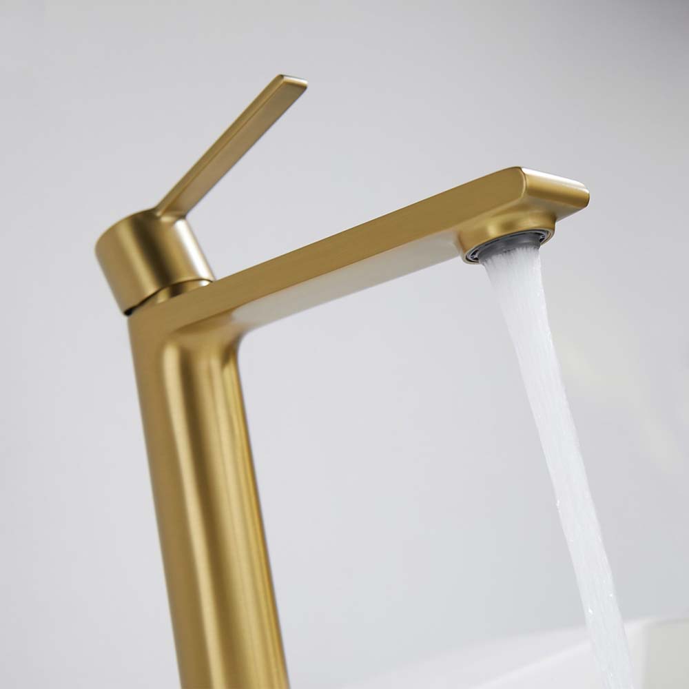 Vòi lavabo HUGE H-8600AG cổ cao nóng lạnh (2)