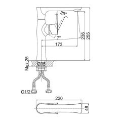 Vòi rửa bát D&K DK1272401