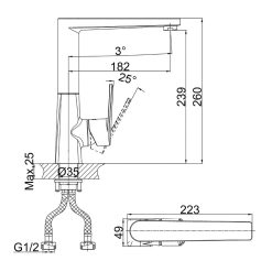 Vòi rửa bát D&K DK1322401