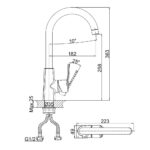 Vòi rửa bát D&K DK1322441