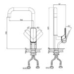 Vòi rửa bát D&K DK1432483